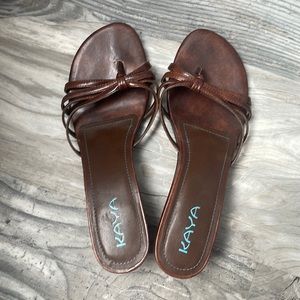 Kaya Strappy Kitten Heel Sandals
